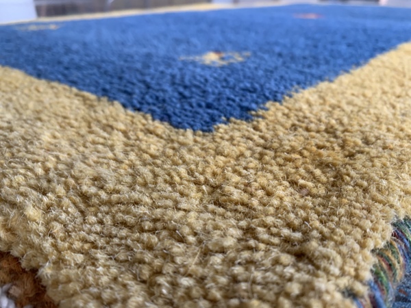 Gabhe Alfombra India D 140x70cm Hecha a mano 100% Lana