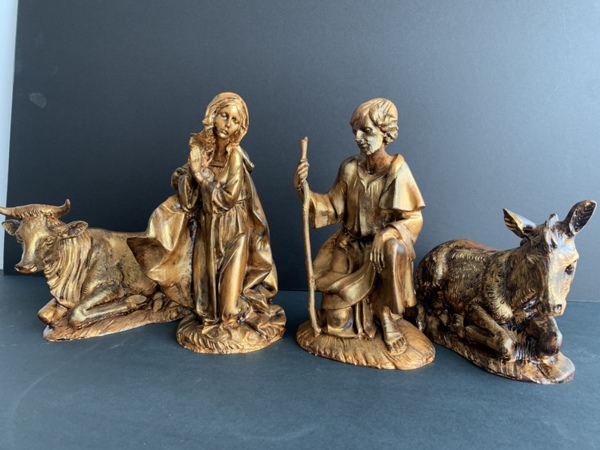 Aged Nativity Scene