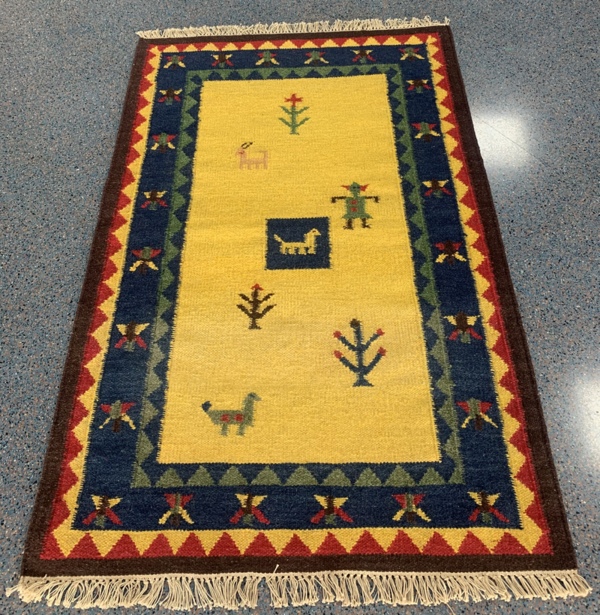 Osta Durri E Rug 120x160cm 100% Virgin Wool Handmade in India.