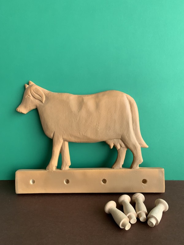 Cow coat rack