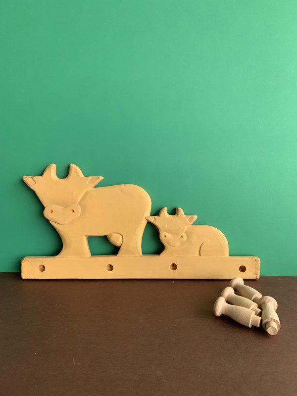 Cow coat rack 2