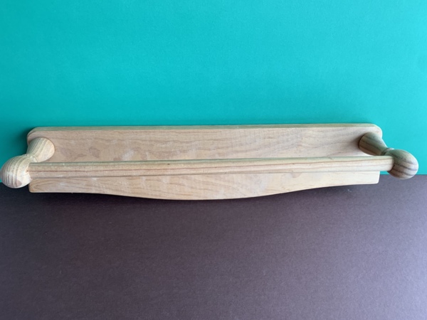 Natural wood towel rack