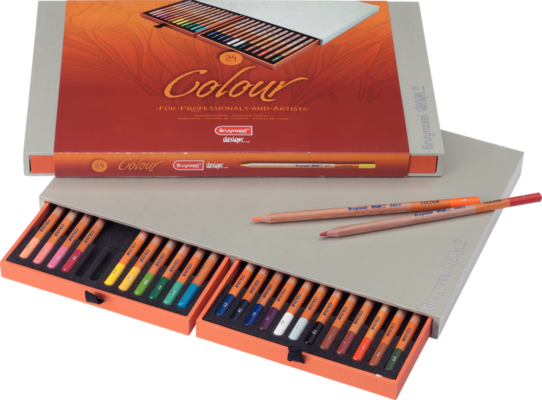 Bruynzeel Box of 24 colored pencils Design