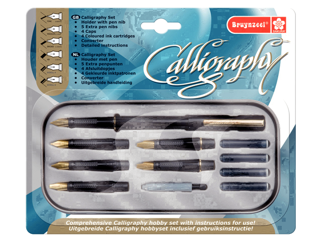Bruynzeel Caligraphy Pen Box with 6 nibs