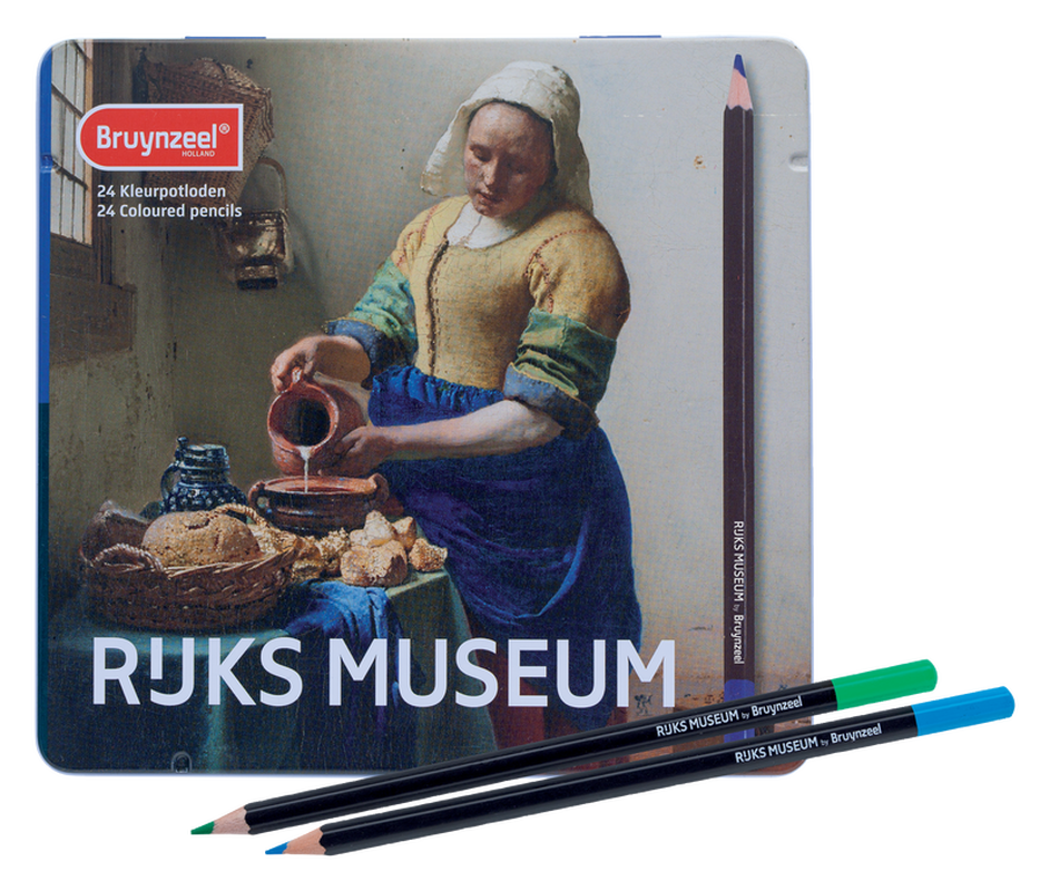 Bruynzeel Box of 24 colored pencils Rijks Museum