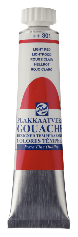 Talens gouache extra fine, 20 ml tube Light Red No. 301