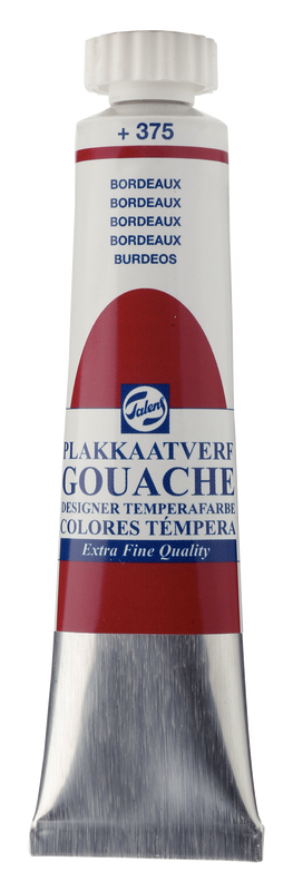 Talens gouache extra fine, 20 ml tube Bordeaux No. 375