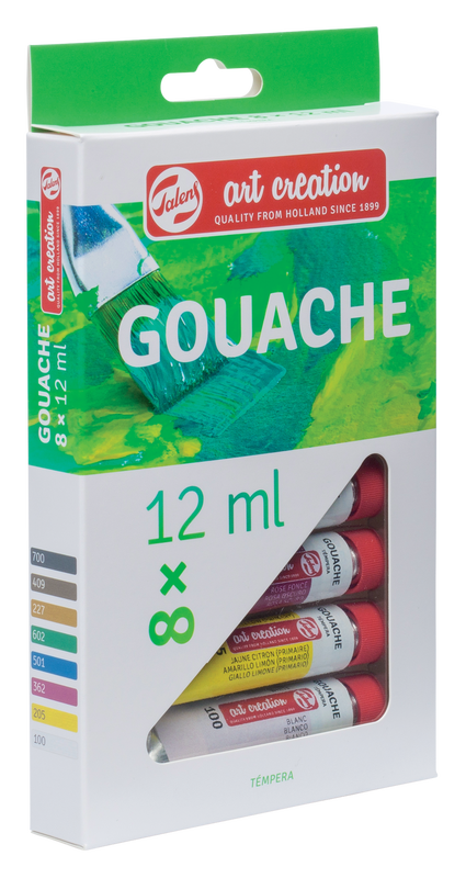 Art Creation Set of 8 tubes of Gouache x 12 ml