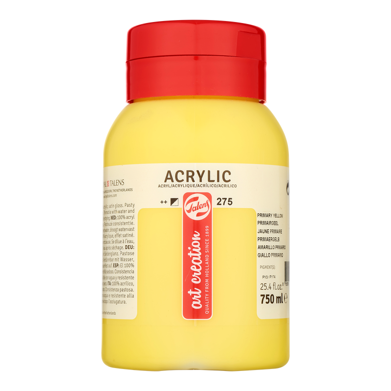 Acrylic 750 ml Color Yellow Primary 275