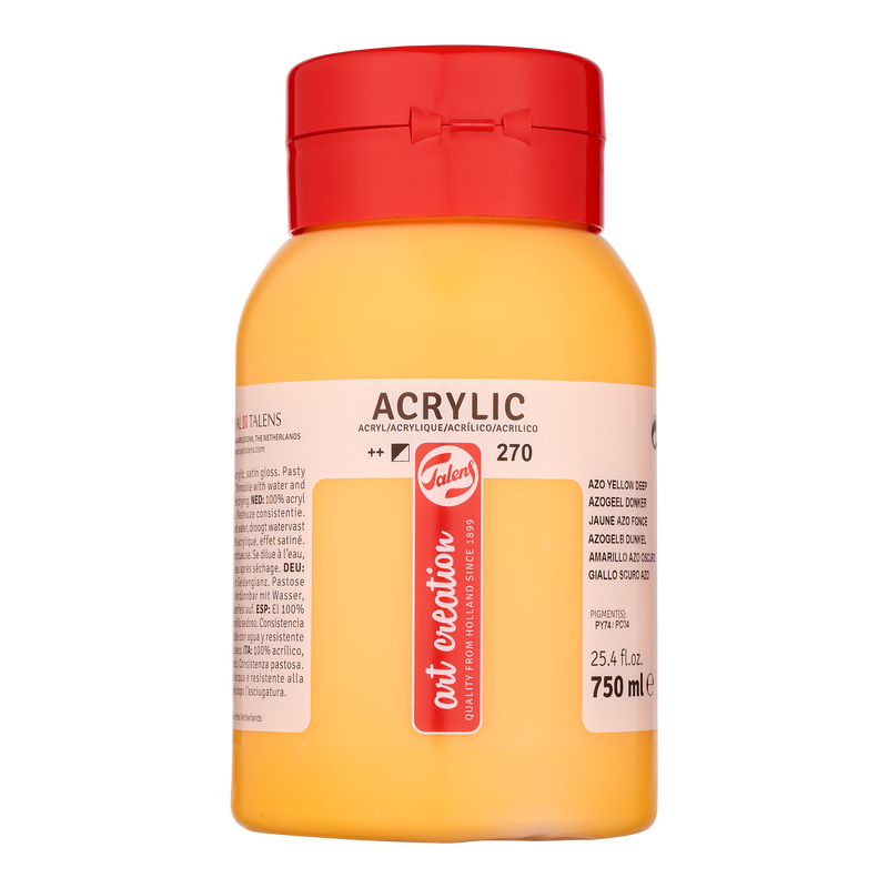 Acryl 750 ml Color Dunkles Azogelb 270
