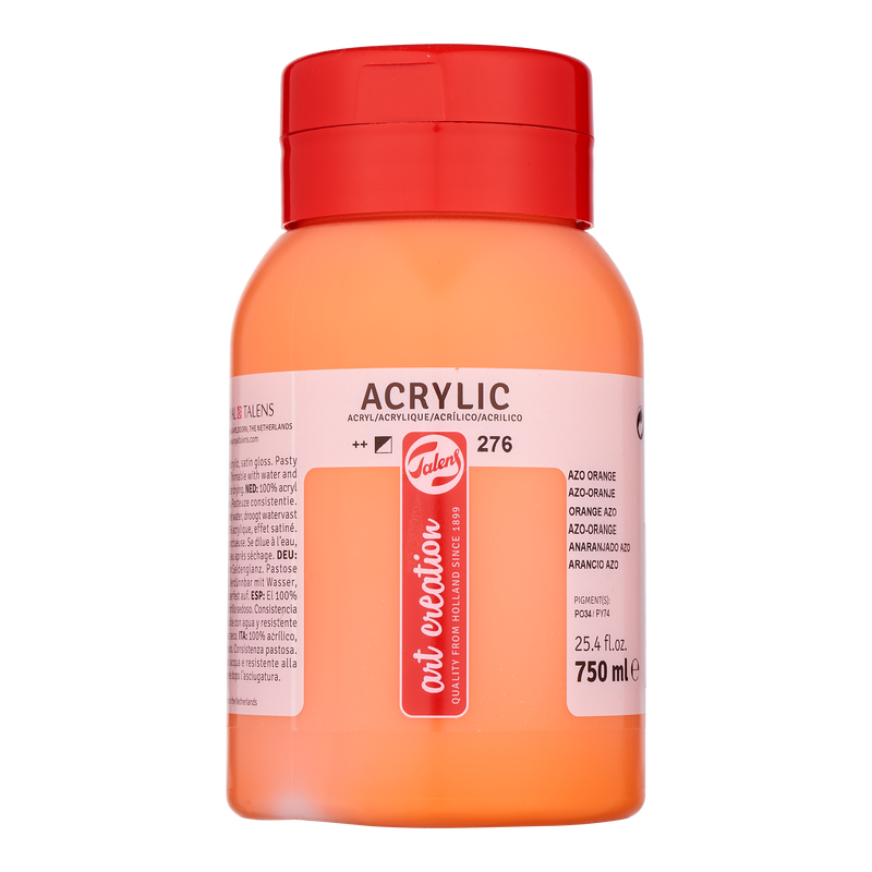Acryl 750 ml Color Orange Azo 276
