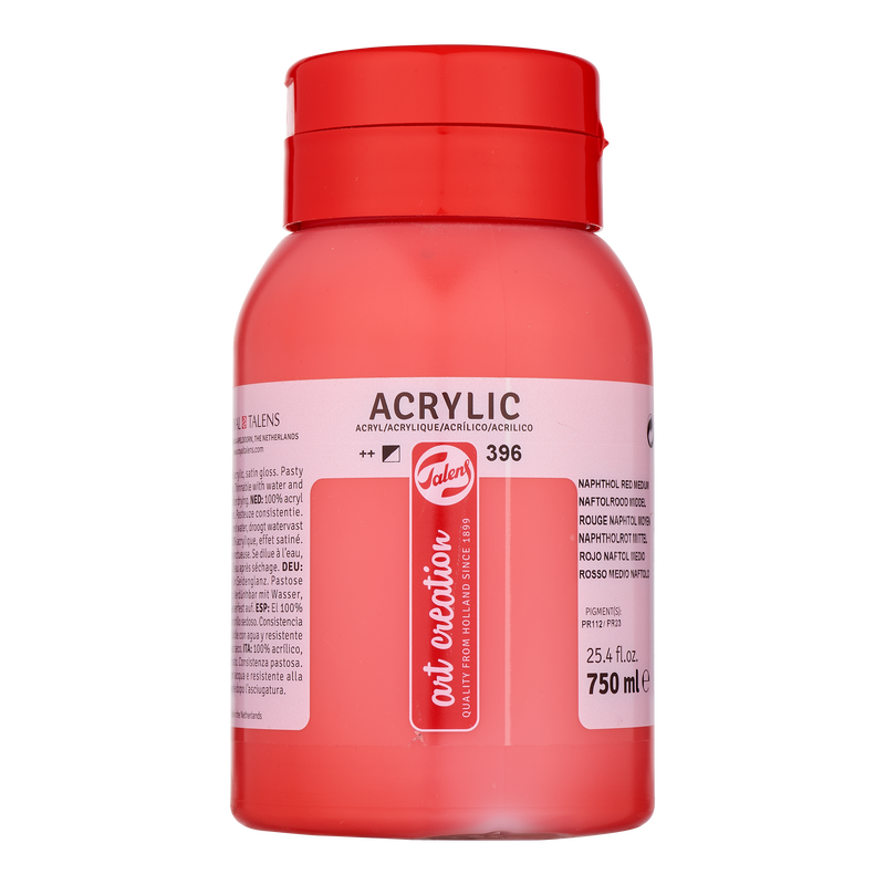Acrylic 750 ml Color Naftol Red Medium 396