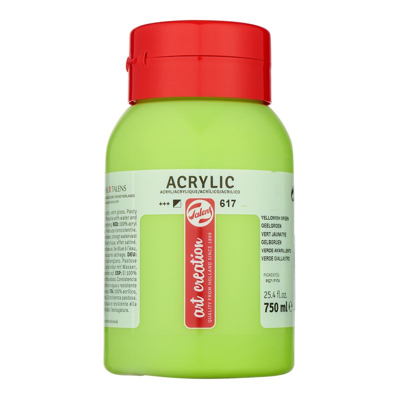 Acrylic 750 ml Color Yellowish Green 617