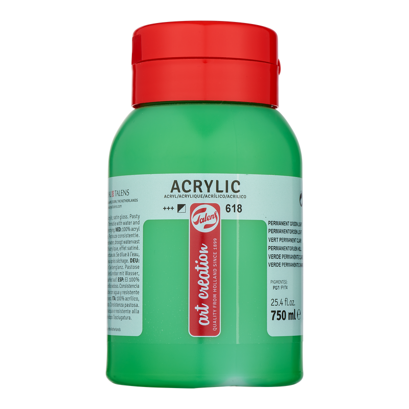 Acrylic 750 ml Color Permanent Green Clear 618