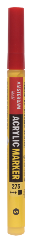 Amsterdam Acrylic Marker Fine Tip (S) Acrylic Marker Number 275 Color Primary Yellow
