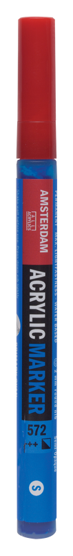 Amsterdam Acrylic Marker Fine Tip (S) Acrylic Marker Number 572 Color Cyan