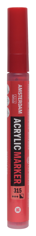 Amsterdam Acrylic Marker Medium Point Acrylic Marker Number 315 Color Pyrrole Red