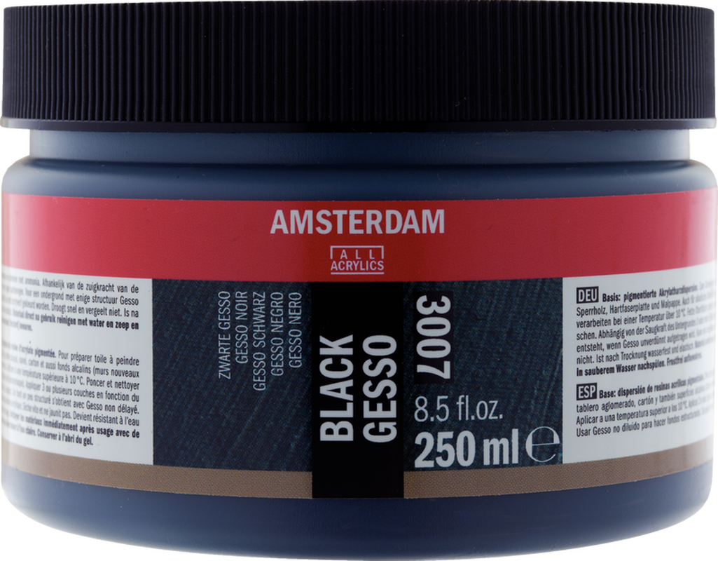 Amsterdam Gesso Black for acrylic 3007 250ml