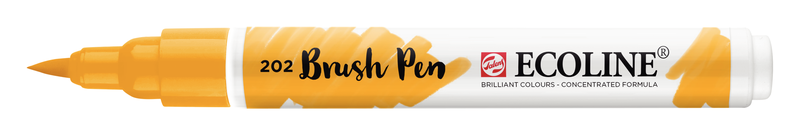 Talens Brush Pen Ecoline Nummer 202 Farbe Dunkelgelb