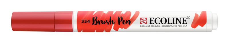 Talens Brush Pen Ecoline Marker Number 334 Color Scarlet