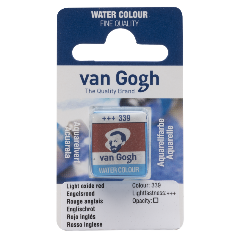 Acuarela Van Gogh Pastilla 1/2 Godet Nº 339 Color Rojo Inglés