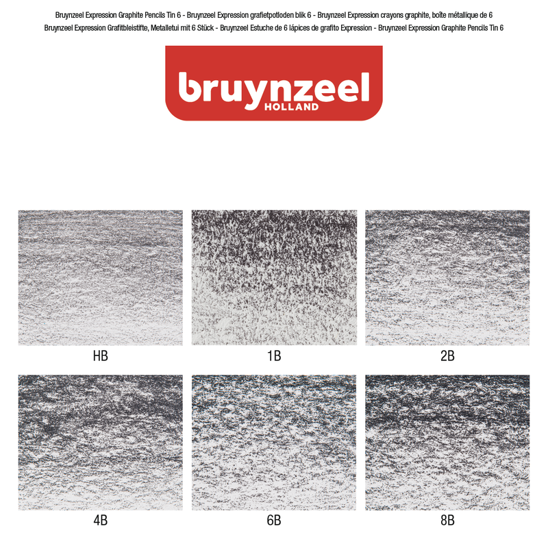 Bruynzeel Box of 6 graphite pencils