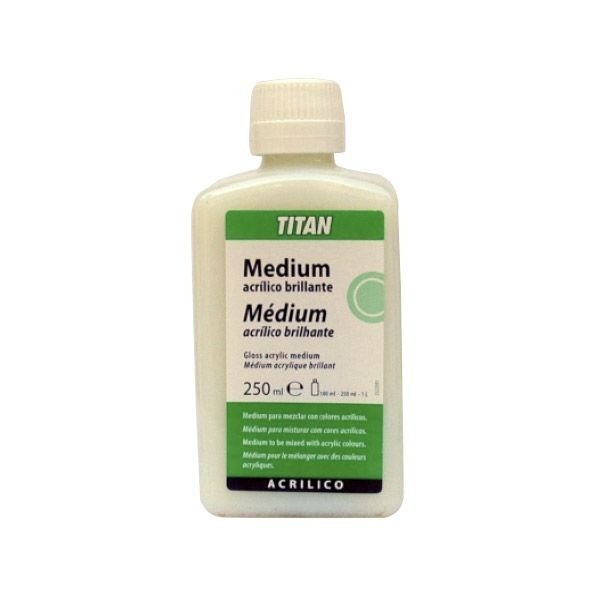 Titan Glänzendes Acrylmedium 250ml