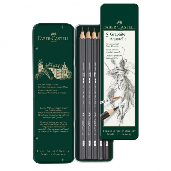 Faber Castell Box of 5 watercolor pencils
