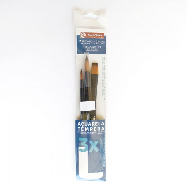 Art Creation Set of 3 brushes 3X L Watercolor
