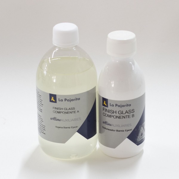 La Pajarita Zweikomponenten-Epoxidharzlack mit Glaseffekt 750 ml